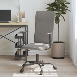 Silla de oficina altura ajustable tela gris oscuro oif573558