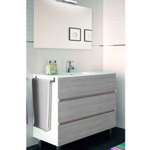 Mueble imperia 3 cajones, lavabo y espejo combi 60 x 45 cm