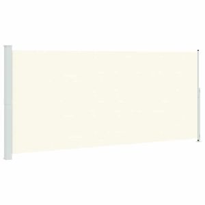 vidaXL toldo lateral retráctil para patio crema 220x500 cm