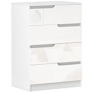 Cómoda 60x40x85 cm color blanco Homcom, hogar - muebles de dormitorio