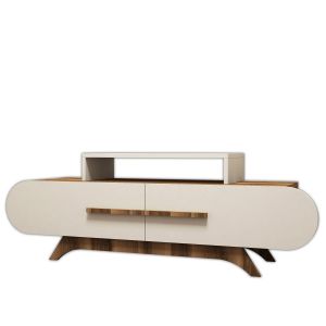 Mueble para la tele de madera <<rose>> - 145 x 36 x 49 cm - crema de nogal