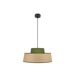 CoLGante jia 1xE27 natural/verde regx40x40 cm
