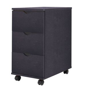 Mueble de cajones negro 33x45x60 cm efe6689