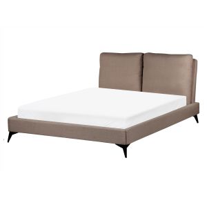 Cama bouclé melle 140 x 200 cm marrón