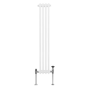 Radiador tradicional vertical de 2 columnas - 1500x 202mm - blanco