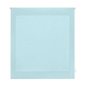 Estor enrollable premium 150x180  turquesa con motas blancas