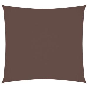 vidaXL toldo de vela cuadrado tela oxford marrón 3,6x3,6 m