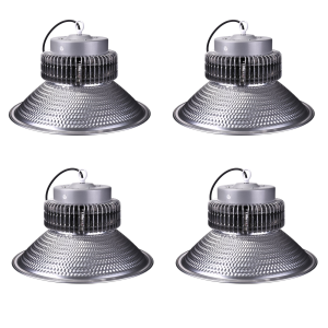 4x campana LED, 20.000 lm 200w, luz fría 6000k, ip20