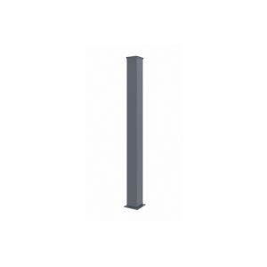 Poste eifel para cancela de 15x15 en aluminio 1,90m alto - gris antracita