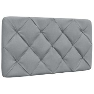 Cabecero de cama acolchado tela gris claro 90 cm eso4335
