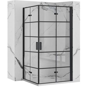 Rea cabina de ducha molier black double 90x90, 90x90x190 cm
