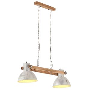 vidaXL lámpara coLGante industrial 25 w plateada 109 cm E27