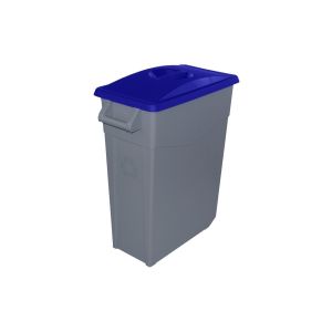 65 l - tapa cerrada | azul | contenedor de basura denox  65, 85 y 110 - de