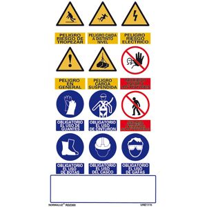 Cartel obra múltiple vertical PVC 0,4mm 500x900mm