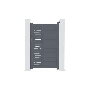 Puerta peatonal gris arlberg 1m a.160cm