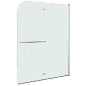 Mampara de ducha plegable 2 paneles esg 120x140 cm