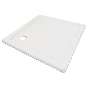 Ondee - plato de ducha yqua - antideslizante - 80x80cm - acrílico - blanco