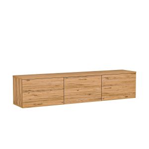 Mueble para televisión suspendido de madera con iluminación LED <<neon illu