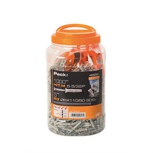 Taco de impacto - spit - hit m 6x30 - nylon - 1000 piezas - cabeza plana