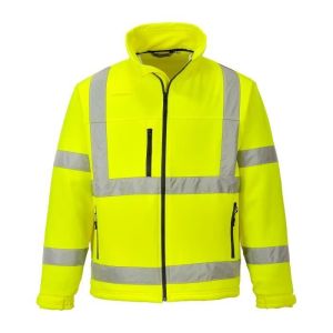 Chaqueta softshell de alta visibilidad - portwest - clase 3 - transpirable