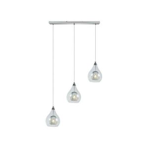 Suspensión - fab - lhasa - 3 luces - metal - diseño contemporáneo - cromo