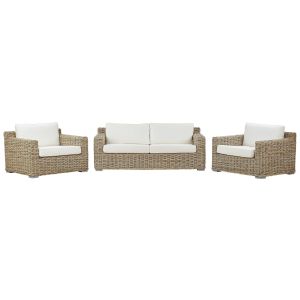 Conjunto de jardín 4 plazas ardea ratán marrón claro