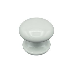 Pomo fijo para puerta, lote de 6, d: 70 mm, en aluminio blanco