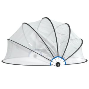 vidaXL cúpula para piscina redonda PVC 467x234 cm
