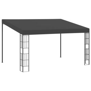 vidaXL cenador con montaje en la pared tela gris antracita 3x4 m