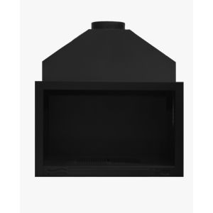Asador frontal h-120c de leña con parrilla giratoria