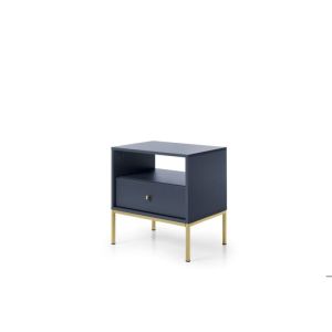 Mesita de noche - 3xe living - 53,6×39×56,2 cm - azul marino - 1 cajón y es