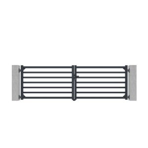 Puerta batiente aluminio 3,5m antelao 350b110 gris