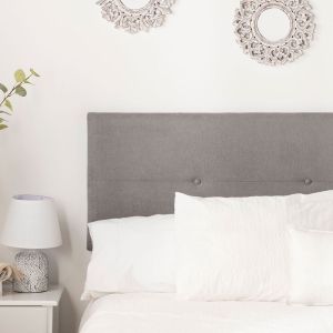 Cabecero tapizado para cama de 135, 150 y 160 color gris parma