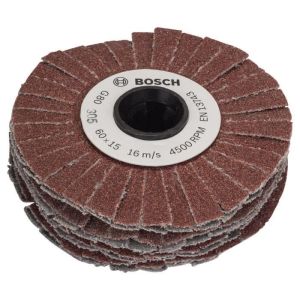 Cilindro abrasivo Bosch - (accesorio para texoro, grano 80, ancho 15mm, bla