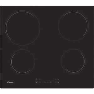 Placa de cocción vitrocerámica candy ch64ccb - 4 fuegos - l 59 cm - negro