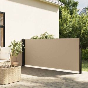 Pantalla de jardín, toldo lateral retráctil beige 120x600 cm ety5279438