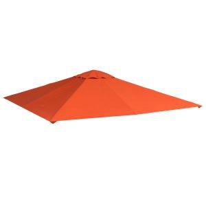 Techo repuesto cenador 298x298 cm poliéster color naranja Outsunny