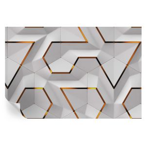 Papel pintado para paredes geometría moderna 104x152 tulup