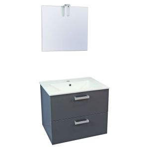 Ondee - mueble de baño smart - colgante - 60cm - acabado gris