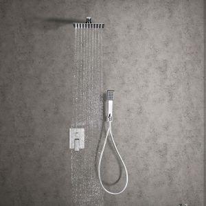 Imex - columna ducha empotrada con grifo cromado serie dublín