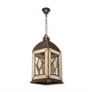 Fab 005992015 | farol pequeño califa 1lxE27 beis (73x17x17)