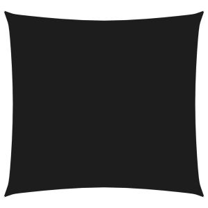Toldo de vela cuadrado tela oxford negro 2x2 m