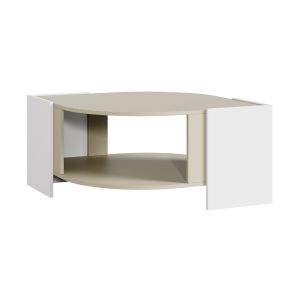 Mesa de centro klipsari 75x75x40 cm - color de arena [en.casa]