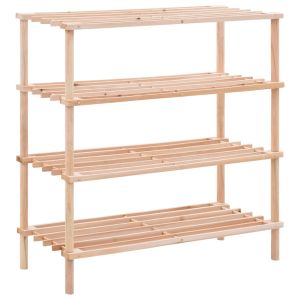 Zapatero de 4 alturas madera maciza de abeto es3118