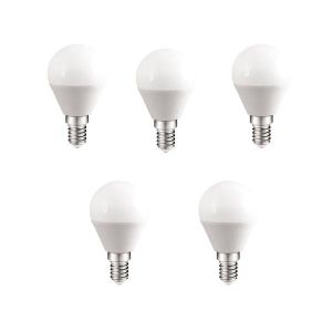 Pack 5 bombillas a2bc LED b45 6w e14 luz fría 6000k