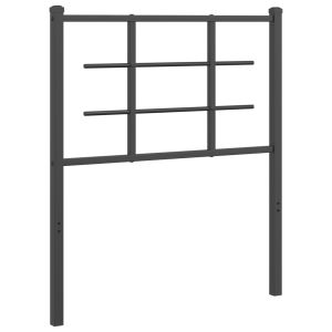 vidaXL cabecero de metal negro 75 cm