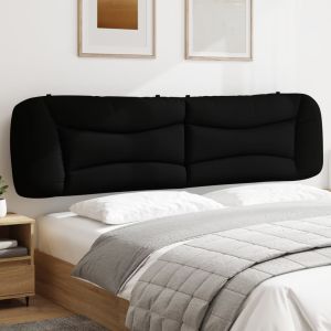 Cabecero de cama acolchado tela negro 200 cm eso7106