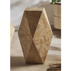 Mesa auxiliar geometrica 34x34x60 cms. 34dx60 cms
