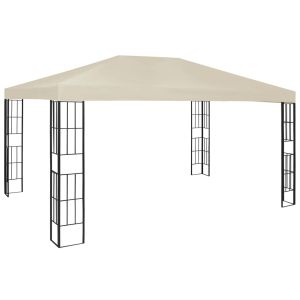 vidaXL cenador color crema 3x4 m