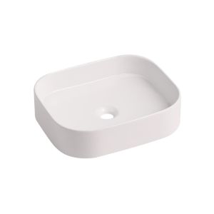 Lavabo sobre encimera rectangular de cerámica naya, 45x38cm
